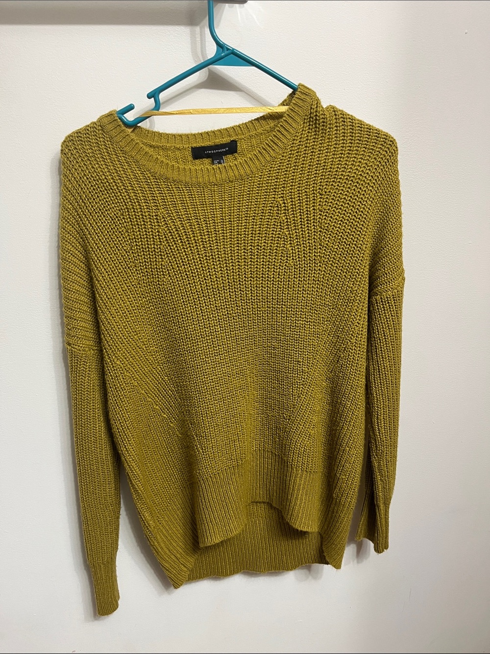 Mustard Knit Crewneck Sweater